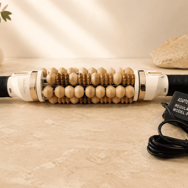 Rouleau de Madérothérapie Électrique Bois – Anti-Cellulite